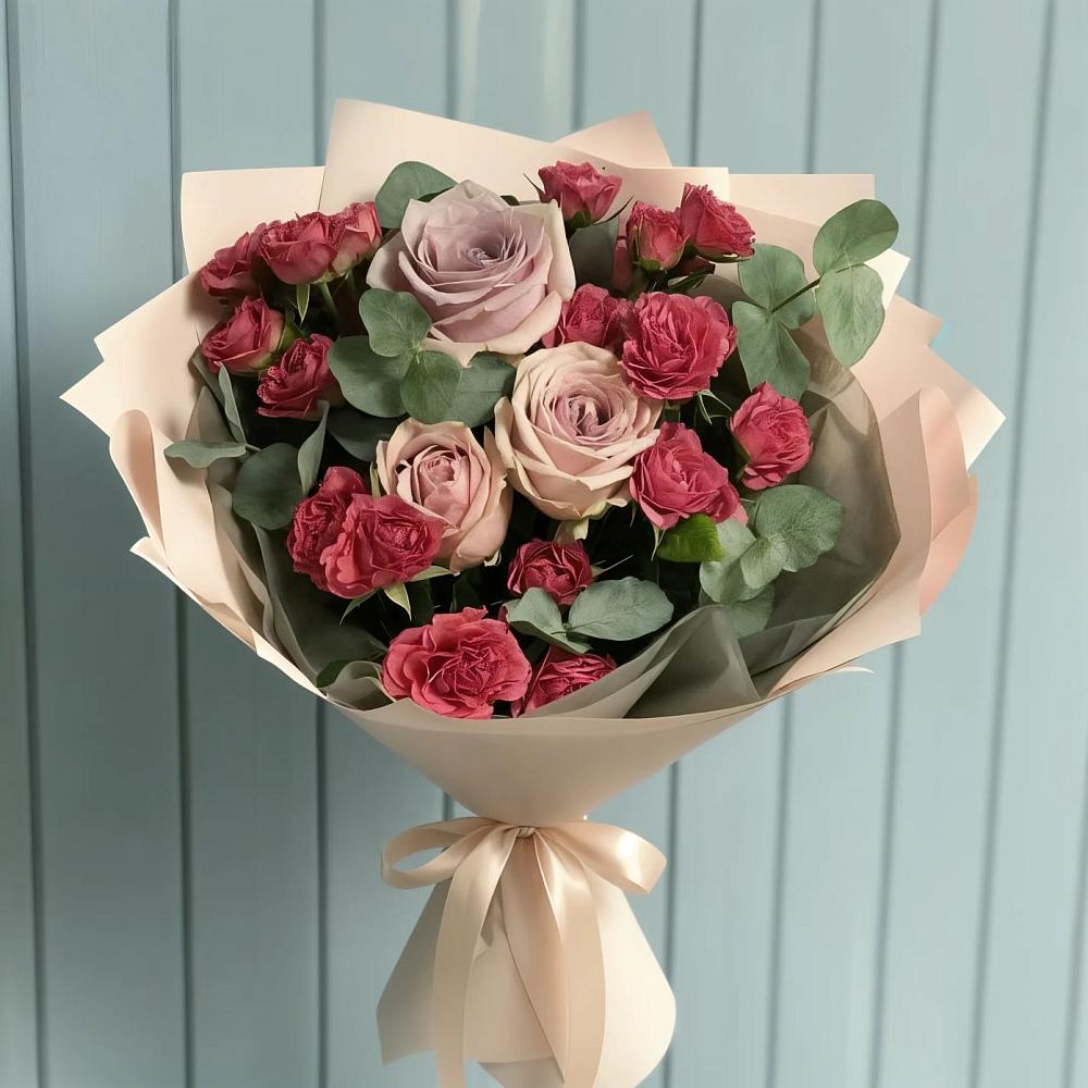 Букет цветов из: Гвоздики и Розы в Дарасун