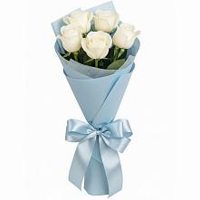 5 Белых роз Проуд в Дарасун Букет 5 Белых роз Проуд в Дарасун