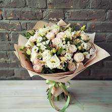 Букет цветов из:  Альстромерии, Розы и Хризантемы в Дарасун