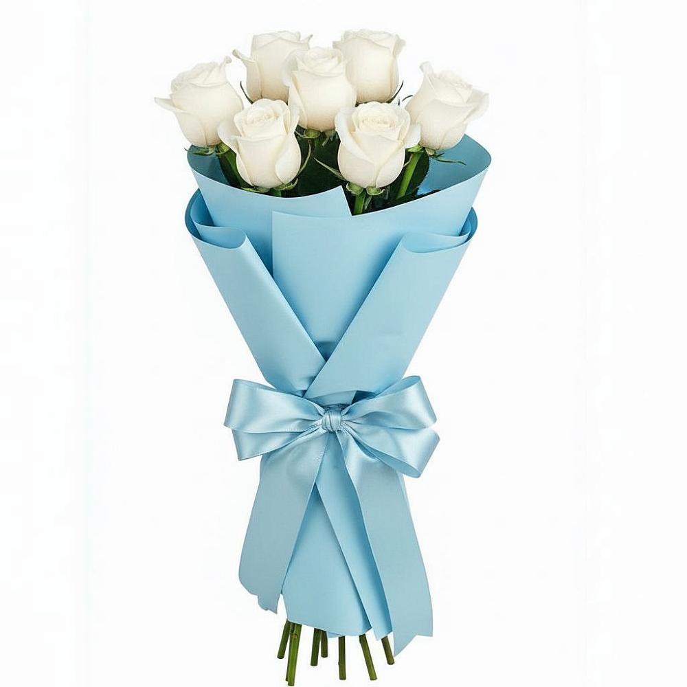 7 Белых роз Проуд в Дарасун Букет 7 белых роз Проуд в Дарасун