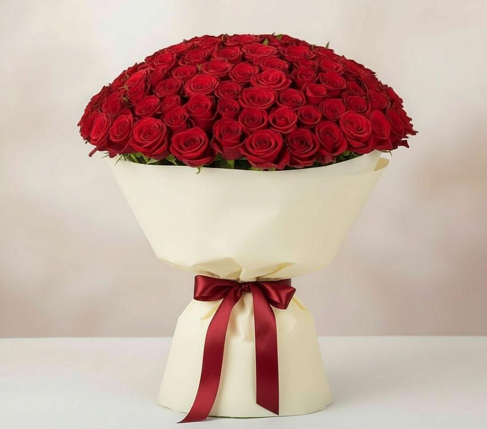 101 Красная роза Милано в Дарасун Букет 101 Красная роза Милано в Дарасун