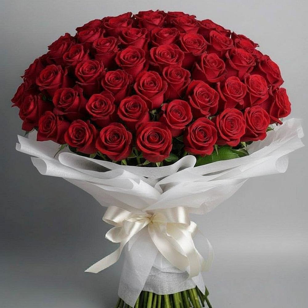 Букет 101 Красная роза Блэк Мэджик в Дарасун