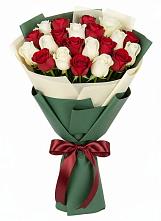 Микс из красных и белых роз в Дарасун Букет Микс из красных и белых роз в Дарасун