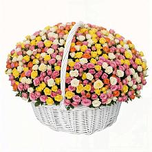 Премиум корзина Кустовых Роз в Дарасун Премиум букет из: Розы в Дарасун