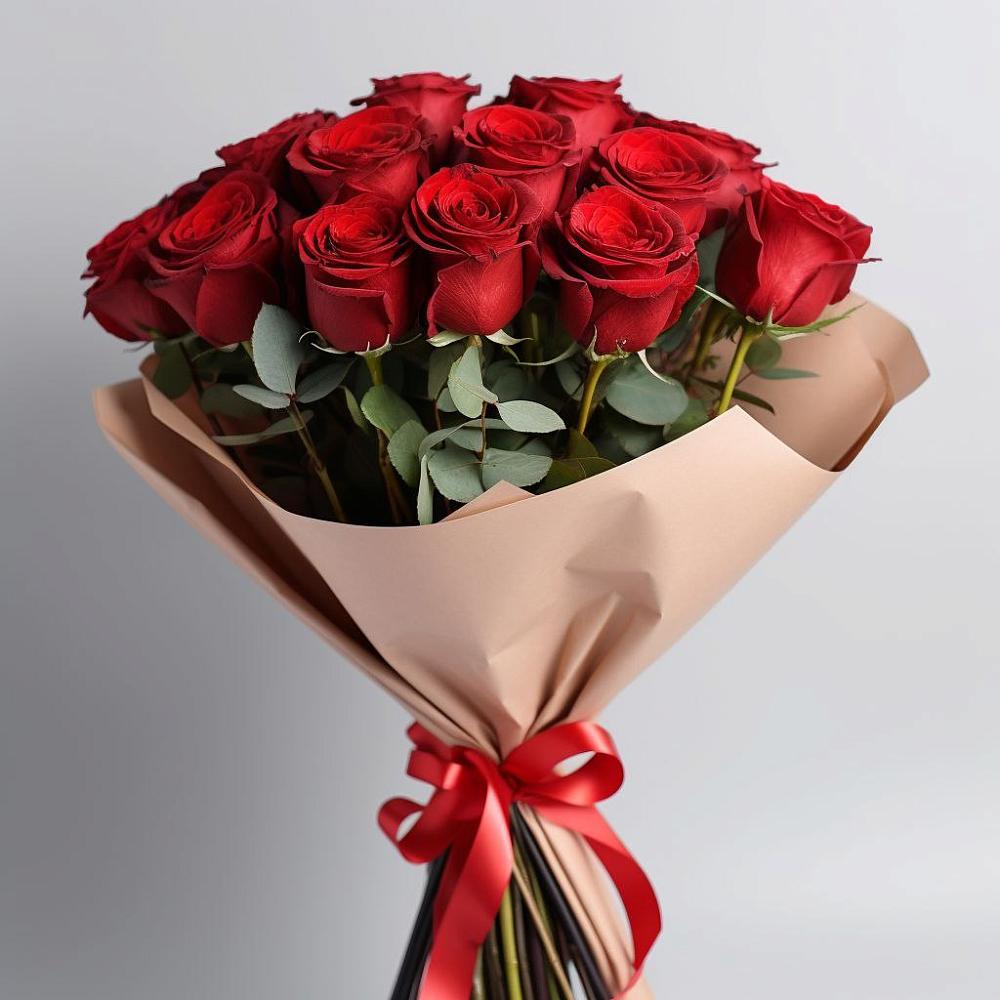 15 Красных роз Эдлесс Лав в Дарасун Букет 15 Красных роз Эдлесс Лав в Дарасун