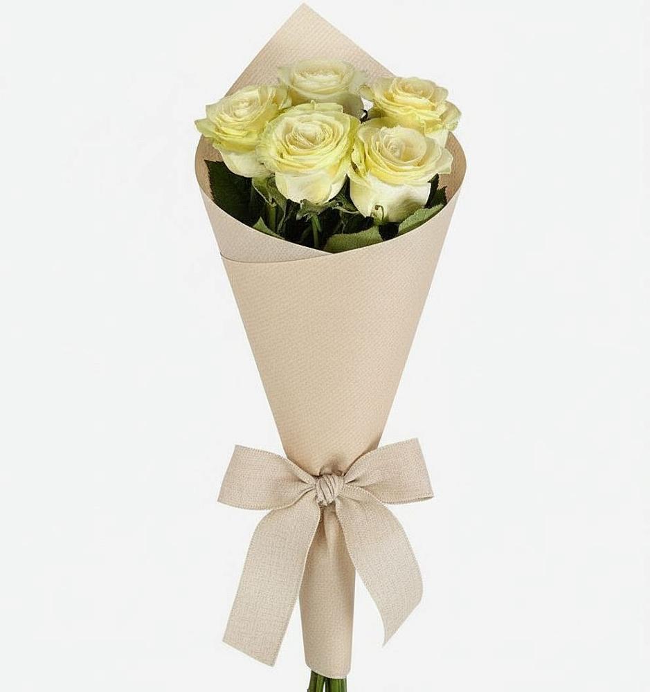 Букет белые крылья в Дарасун Букет цветов из: Розы в Дарасун