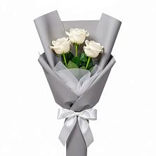 Букет 3 белые розы в Дарасун Букет 3 белые розы в Дарасун