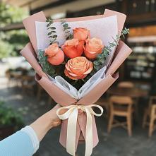 Букет персиковый аромат в Дарасун Букет цветов из: Розы в Дарасун