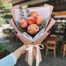Букет персиковый аромат в Дарасун Букет цветов из:  Розы в Дарасун