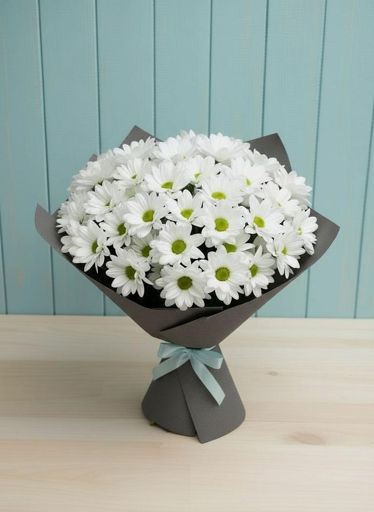 Букет белые хризантемы в Дарасун Букет цветов из: Хризантемы в Дарасун