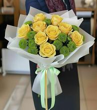 Букет цветов из:  Хризантемы и Розы в Дарасун