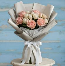 Букет Нежное облако в Дарасун Букет цветов из:  Розы в Дарасун