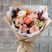 Букет цветов из:  Гвоздики, Хризантемы и Розы в Дарасун