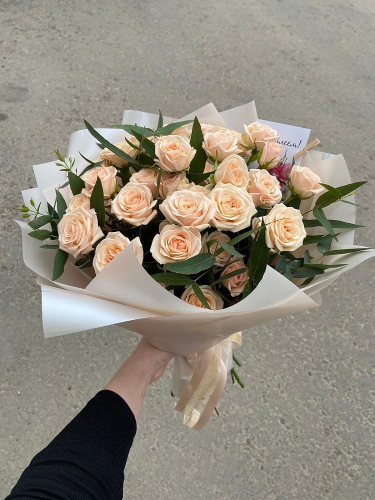 Букет Кремовые розы Латте в Дарасун