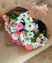 Букет цветов из:  Розы и Хризантемы #REPLACE_PRED# Дарасун