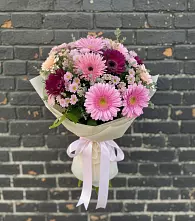 Букет цветов из:  Герберы и Хризантемы в Дарасун
