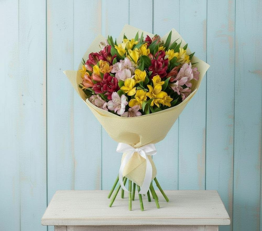 Букет Летние краски в Дарасун Букет цветов из: Альстромерии в Дарасун