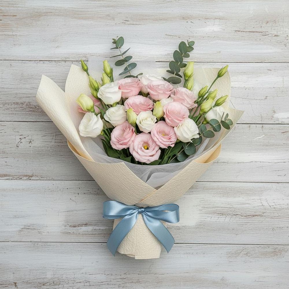 Букет цветов из: Лизиантусы в Дарасун